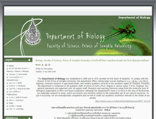 Tablet Screenshot of biology.sci.psu.ac.th