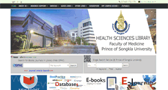 Desktop Screenshot of lib.med.psu.ac.th